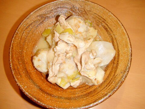風邪予防に♪里芋&白ネギ&生姜の、ほっこり煮物